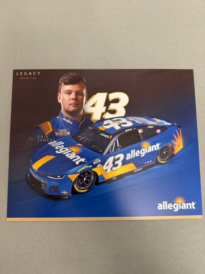Erik Jones #43 2023 Allegiant Nascar Hero Card
