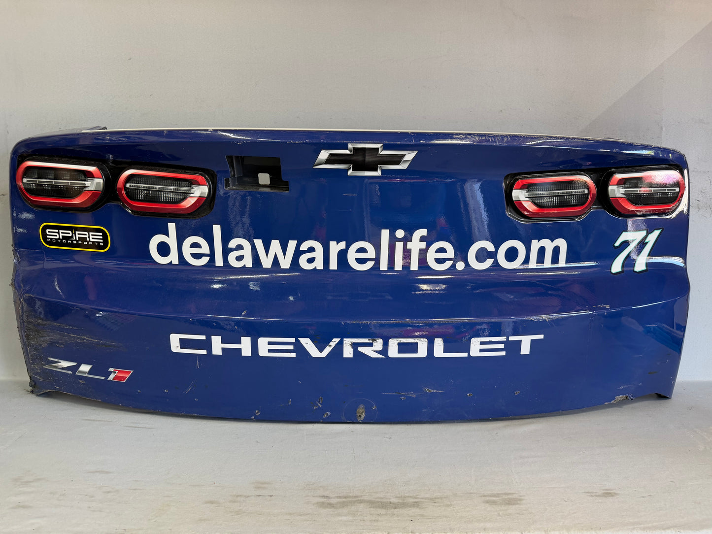 Michael McDowell #71 2026 Kansas 1 Delaware Life Nascar Rear Bumper