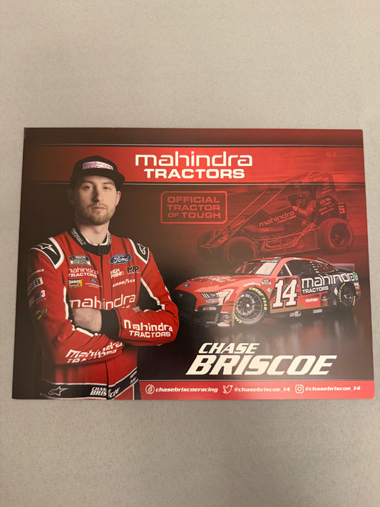 Chase Briscoe #14 2023 Mahindra Tractors Nascar Hero Card