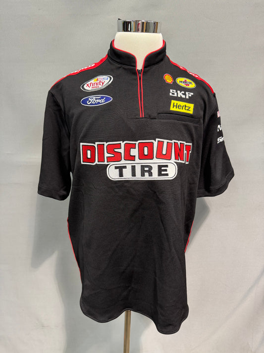 Ryan Blaney #22 Discount Tire Nascar Crew Shirt Size Large