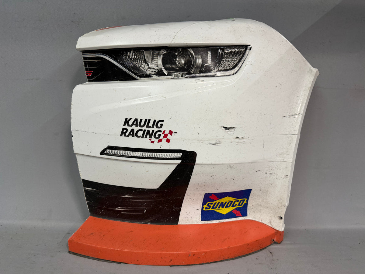 AJ Allmendinger #16 2024 Michigan Campers Inn RV Nascar Nose Corner