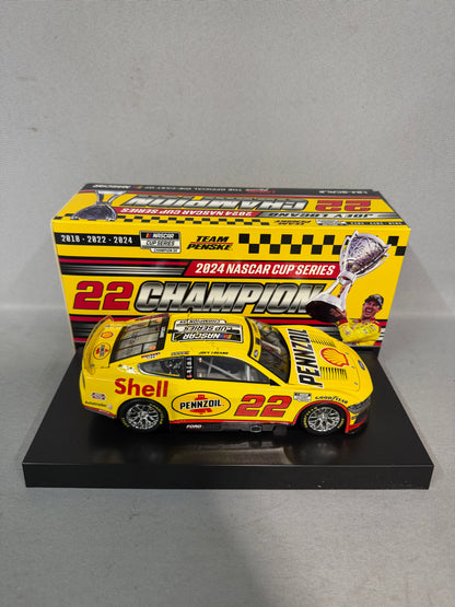 Joey Logano #22 2024 Shell Pennzoil Champion Nascar Diecast