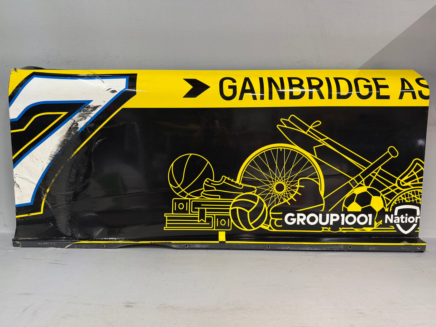 Justin Haley #7 2025 Talladega Gainbridge Assists Nascar Door Panel