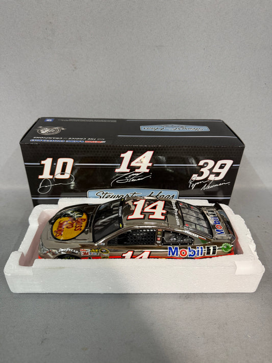 Tony Stewart #14 2013 Bass Pro Shops Nickel Finish Nascar Diecast