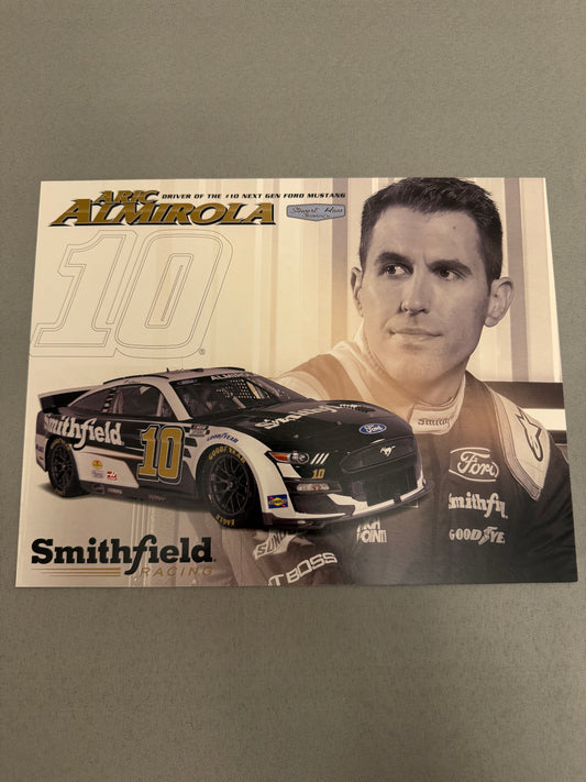 Aric Almirola #10 2022 Smithfield Nascar Hero Card