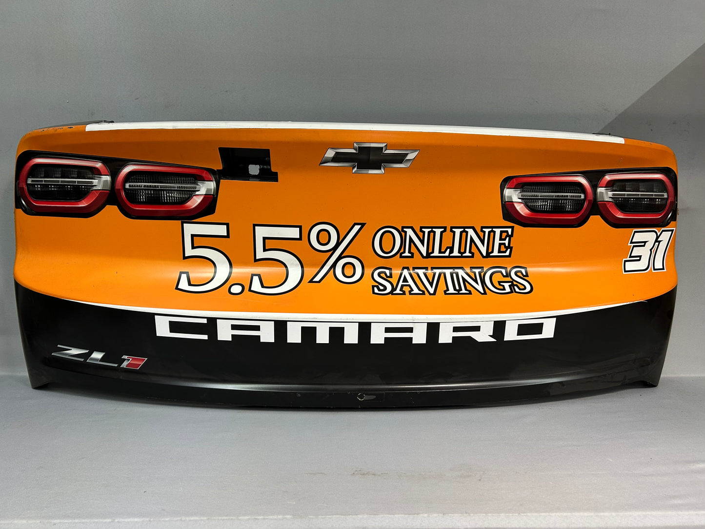 Daniel Hemric #31 2024 Poppy Bank Nascar Rear Bumper