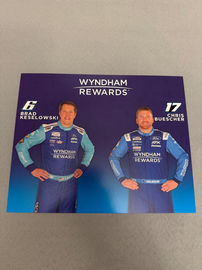 RFK Racing 2023 Wyndham Rewards Nascar Hero Card