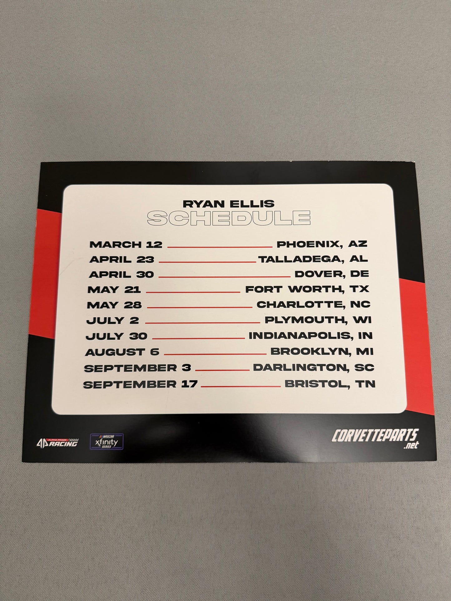 Ryan Ellis #44 2022 Keen Parts Nascar Hero Card