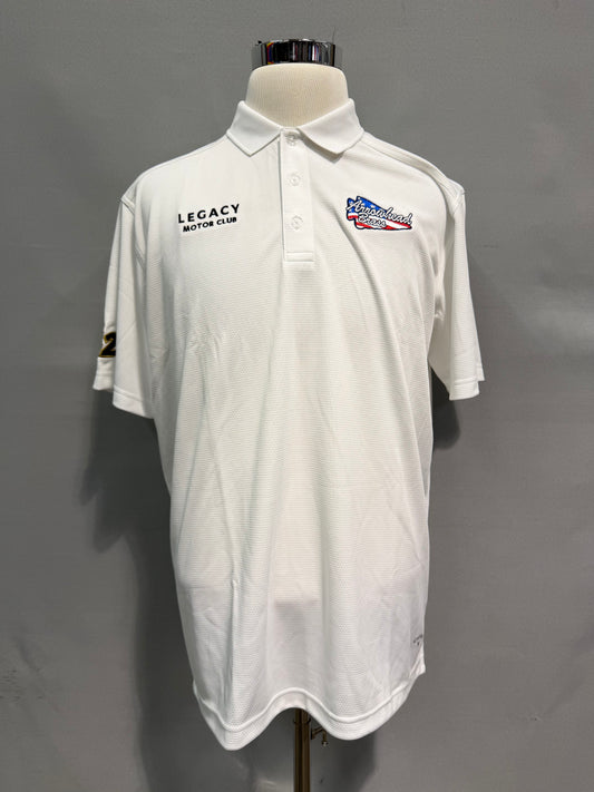 Legacy Motor Club #42 Arrowhead Brass Nascar Team Issued Polo Shirt Size Medium
