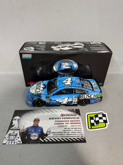 Kevin Harvick #4 2018 New Hampshire Win Busch Beer Elite Nascar Diecast