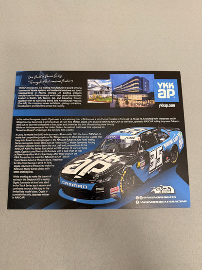 Akinori Ogato #35 YKKAP Nascar Hero Card