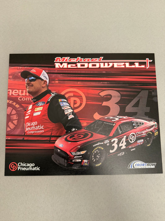 Michael McDowell #34 2024 Chicago Pneumatic Nascar Hero Card