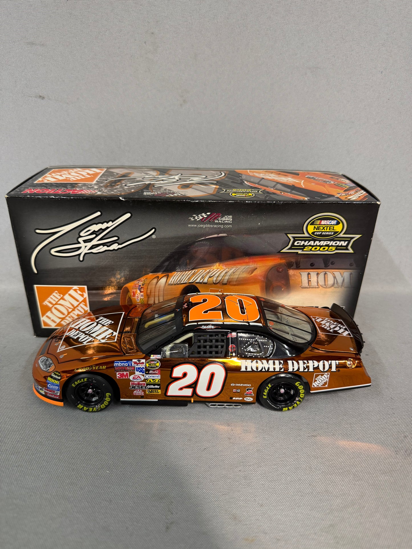 Tony Stewart #20 2005 Home Depot Nextel Cup Champion Color Chrome Nascar Diecast
