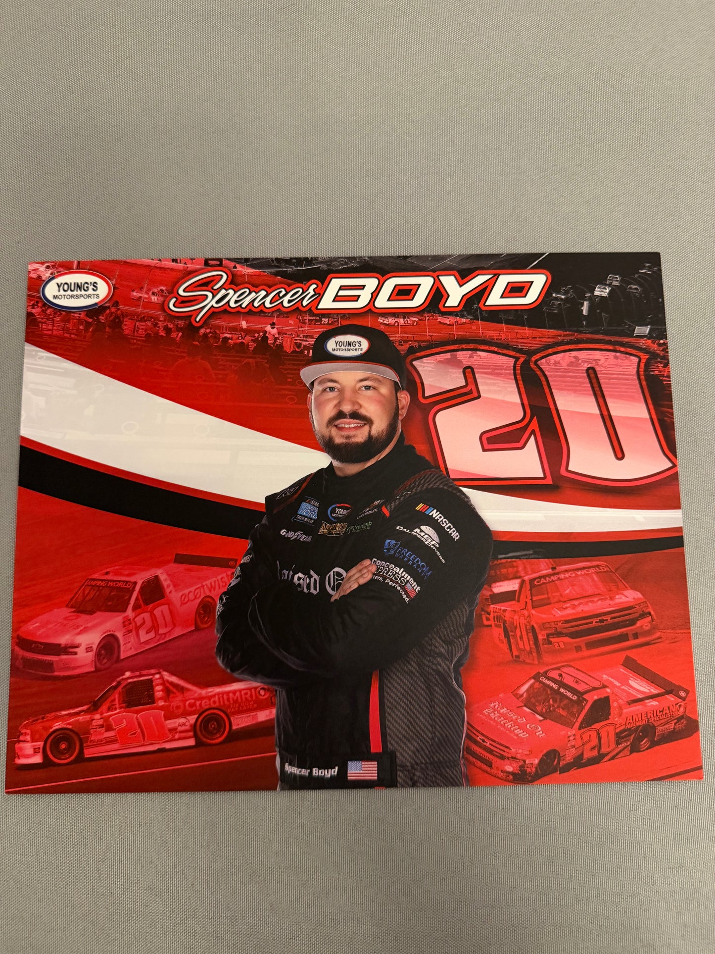 Spencer Boyd #20 2021 Raised On Blacktop Nascar Hero Card