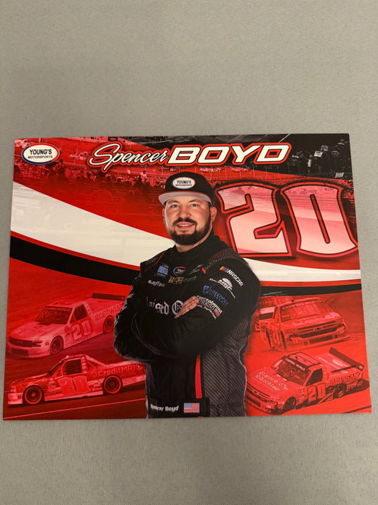 Spencer Boyd #20 2021 Raised On Blacktop Nascar Hero Card