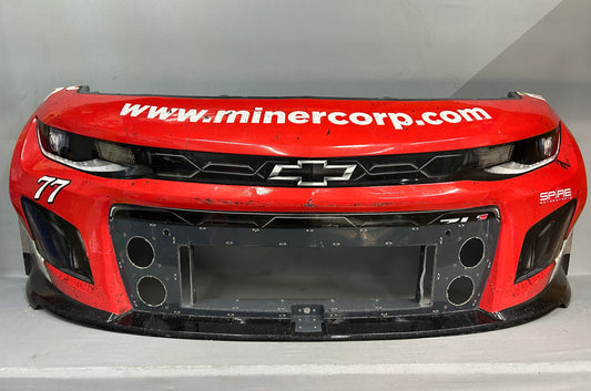 Carson Hocevar #77 2025 Iowa Miner Nascar Front Nose