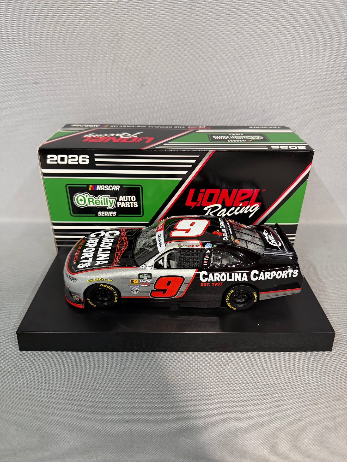 Ross Chastain #9 2026 Carolina Carports Nascar Autographed Diecast