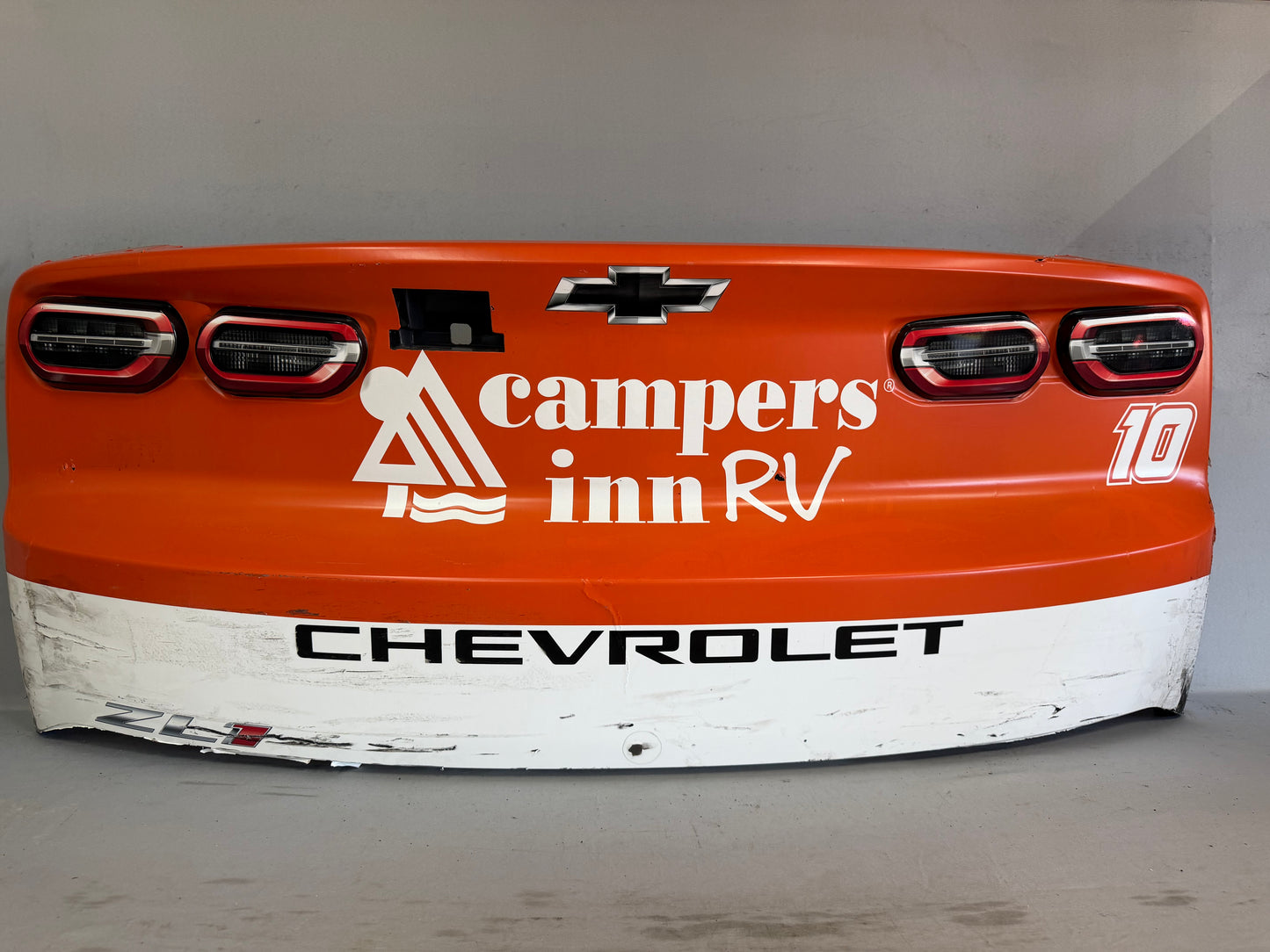 Ty Dillon #10 2026 Watkins Glen Campers Inn RV Nascar Rear Bumper