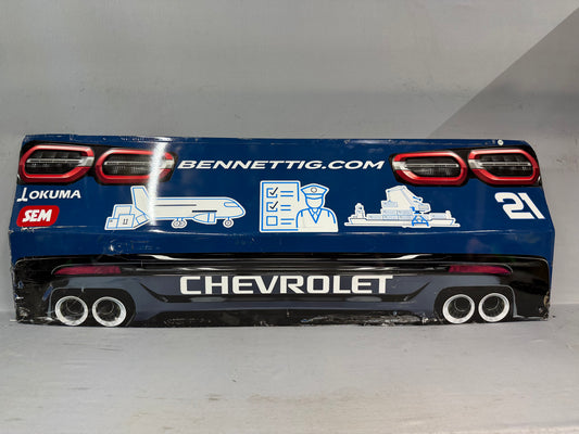 Austin Hill #21 2025 Portland Bennett Transportation Nascar Rear Bumper