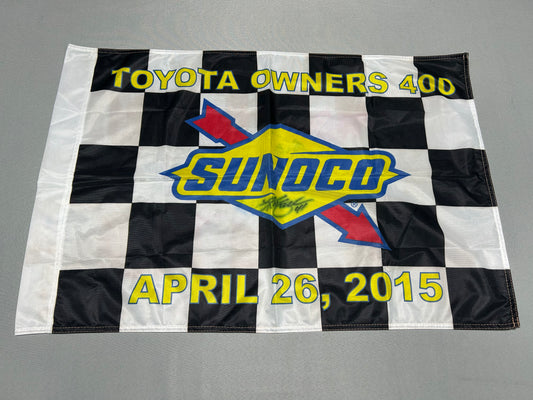 Kurt Busch #41 2015 Autographed Richmond Nascar Victory Lane Checkered Flag