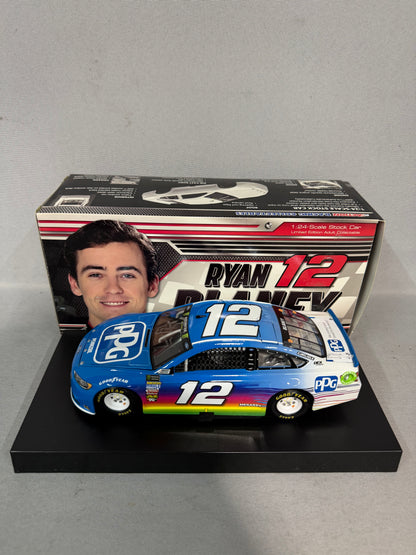 Ryan Blaney #12 2018 PPG Nascar Autographed Diecast