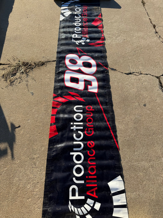 Chase Briscoe #98 2020 Production Alliance Nascar Pit Box Riser Banner