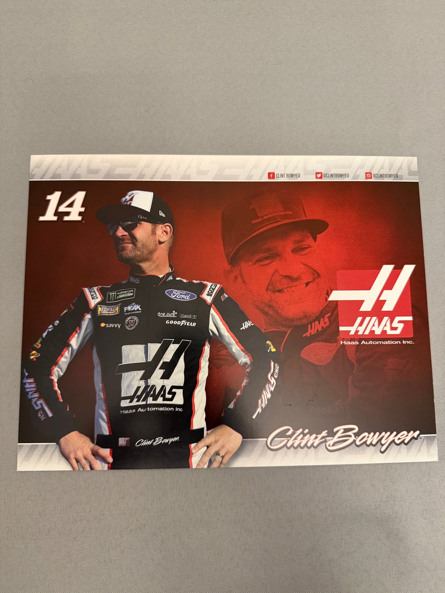 Clint Bowyer #14 2019 Haas Automation Nascar Hero Card