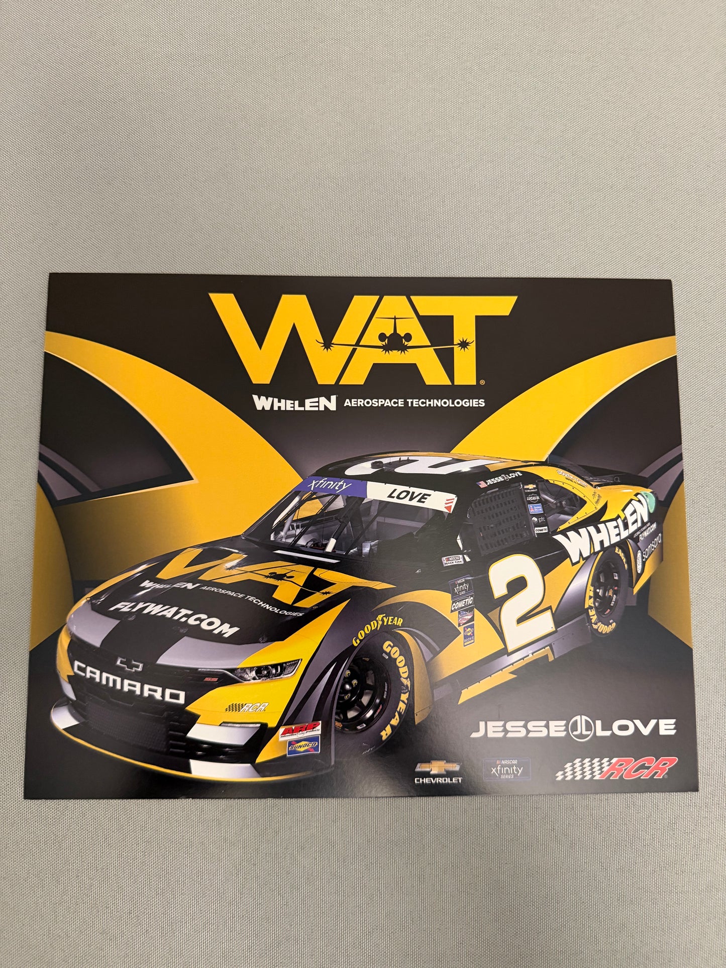 Jesse Love #2 2024 Whelen Aerospace Nascar Hero Card