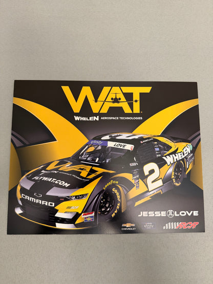 Jesse Love #2 2024 Whelen Aerospace Nascar Hero Card