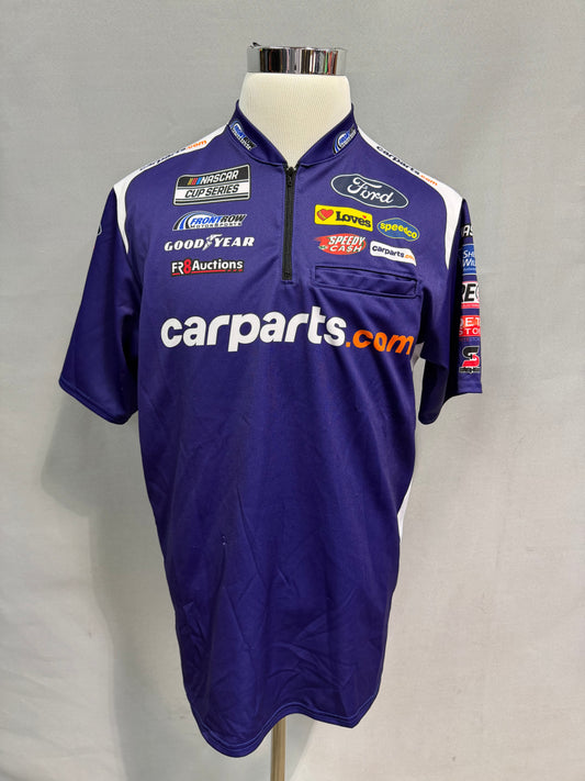 Michael McDowell #34 2021 Carparts.com Nascar Crew Shirt Size Large