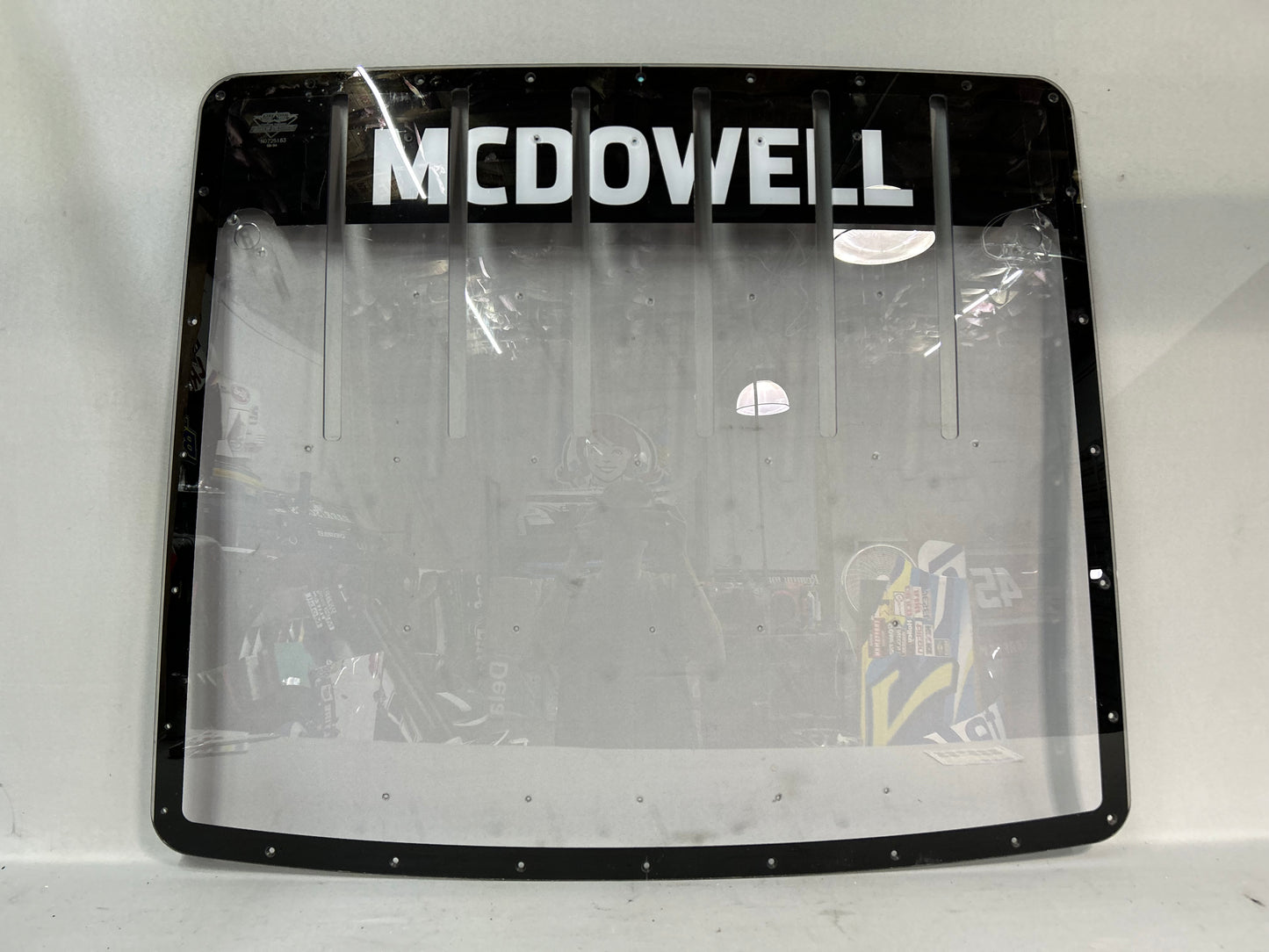 Michael McDowell #71 2025 Bristol Nascar Rear Windshield