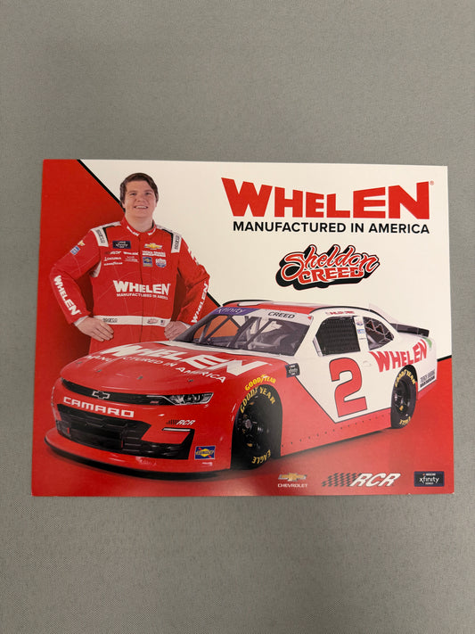 Sheldon Creed #2 2022 Whelen Nascar Hero Card
