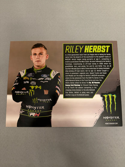 Riley Herbst #98 Monster Energy Nascar Hero Card