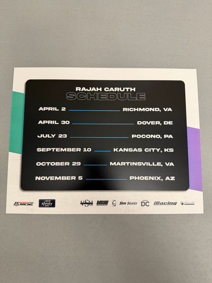 Rajah Caruth #44 2022 Circle Nascar Hero Card