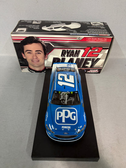 Ryan Blaney #12 2018 PPG Nascar Autographed Diecast