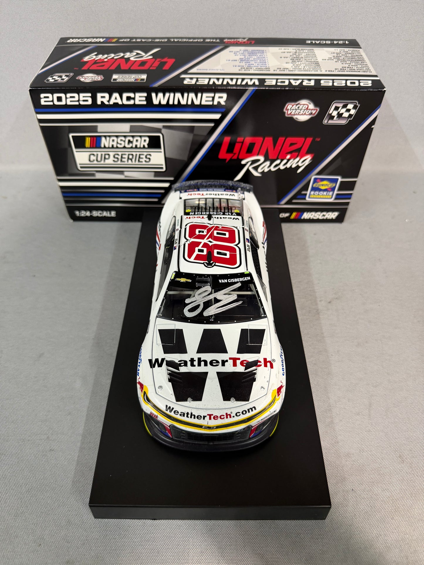 Shane Van Gisbergen #88 2025 Chicago Win Weathertech Nascar Autographed Diecast