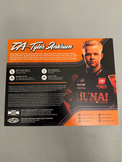 Tyler Ankrum #16 2022 Liuna Nascar Hero Card