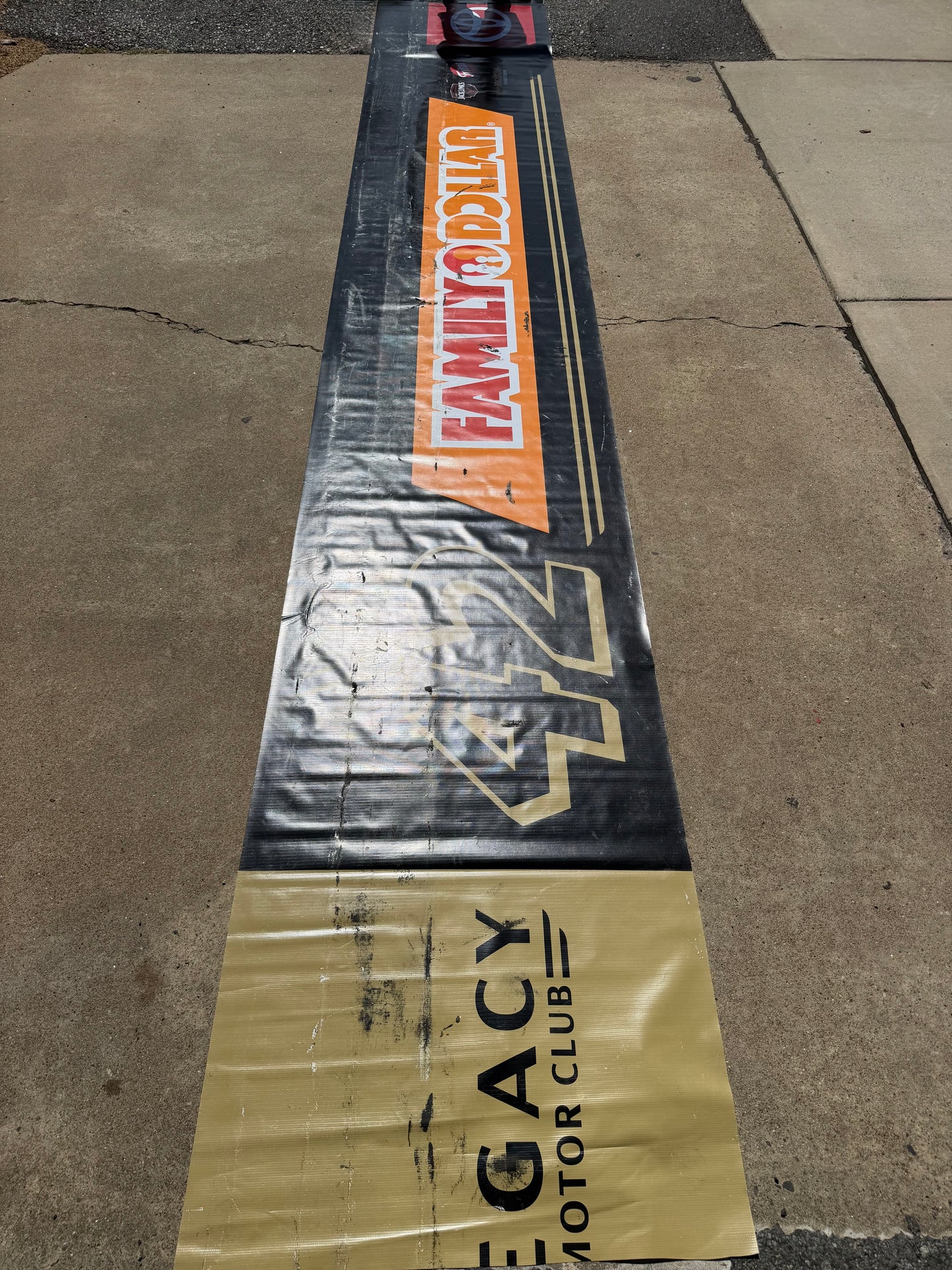 John Hunter Nemechek #42 2025 Family Dollar Nascar Pit Wall Banner