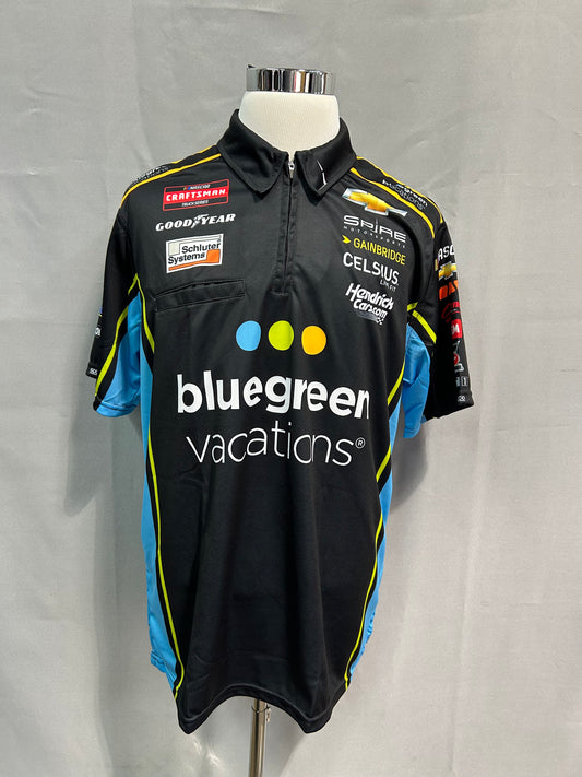 Corey Lajoie #7 2024 Bluegreen Vacations Nascar Crew Shirt Size XL