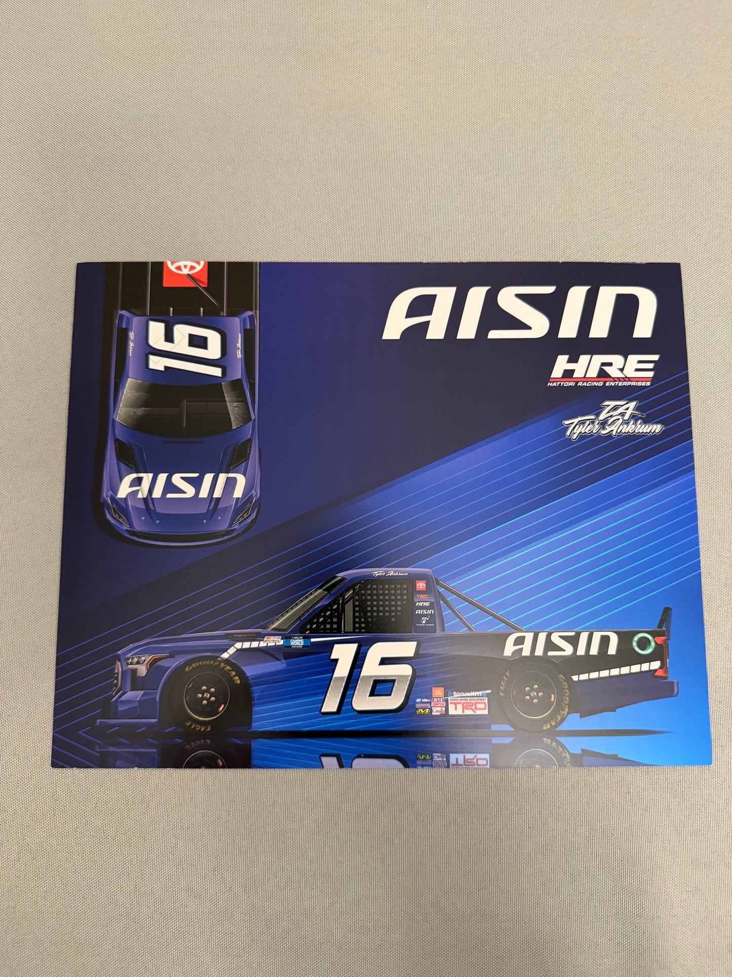 Tyler Ankrum #16 2022 Aisin Nascar Hero Card