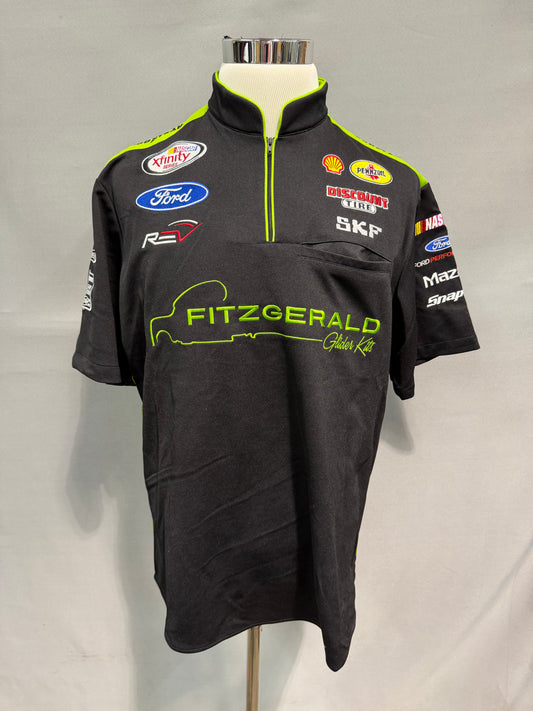 Ryan Blaney #22 Fitzgerald Nascar Crew Shirt Size Large