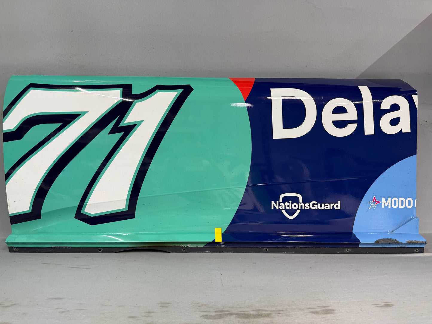 Michael McDowell #71 2026 Kansas 1 Delaware Life Nascar Door Panel