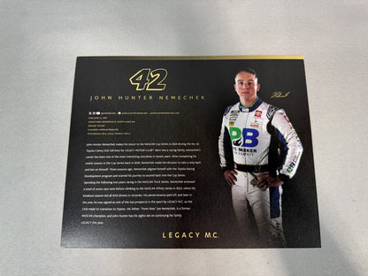 John Hunter Nemechek #42 2024 Pye Barker Nascar Hero Card