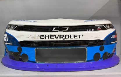 Austin Hill #21 2025 Charlotte Roval Bennett Transportation Nascar Front Nose