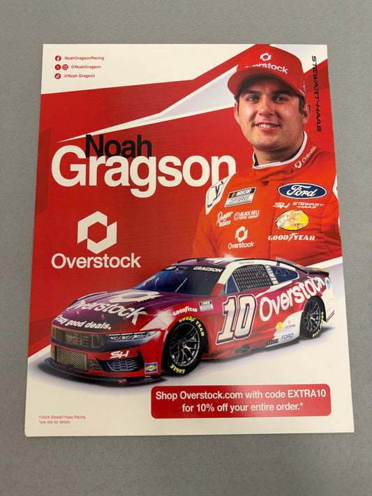 Noah Gragson #10 2024 Overstock Nascar Hero Card