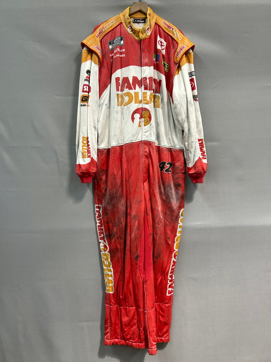John Hunter Nemechek #42 2024 Family Dollar Nascar Crew Firesuit C-56 W-46 L-30