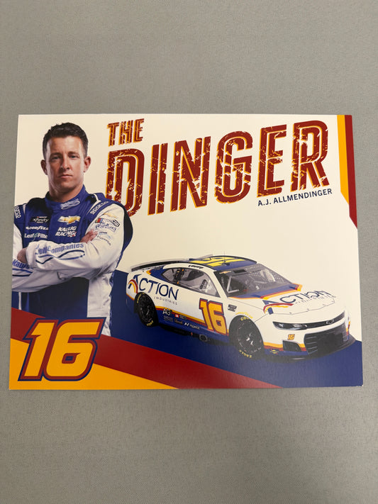 AJ Allmendinger #16 2022 Action Industries Nascar Hero Card
