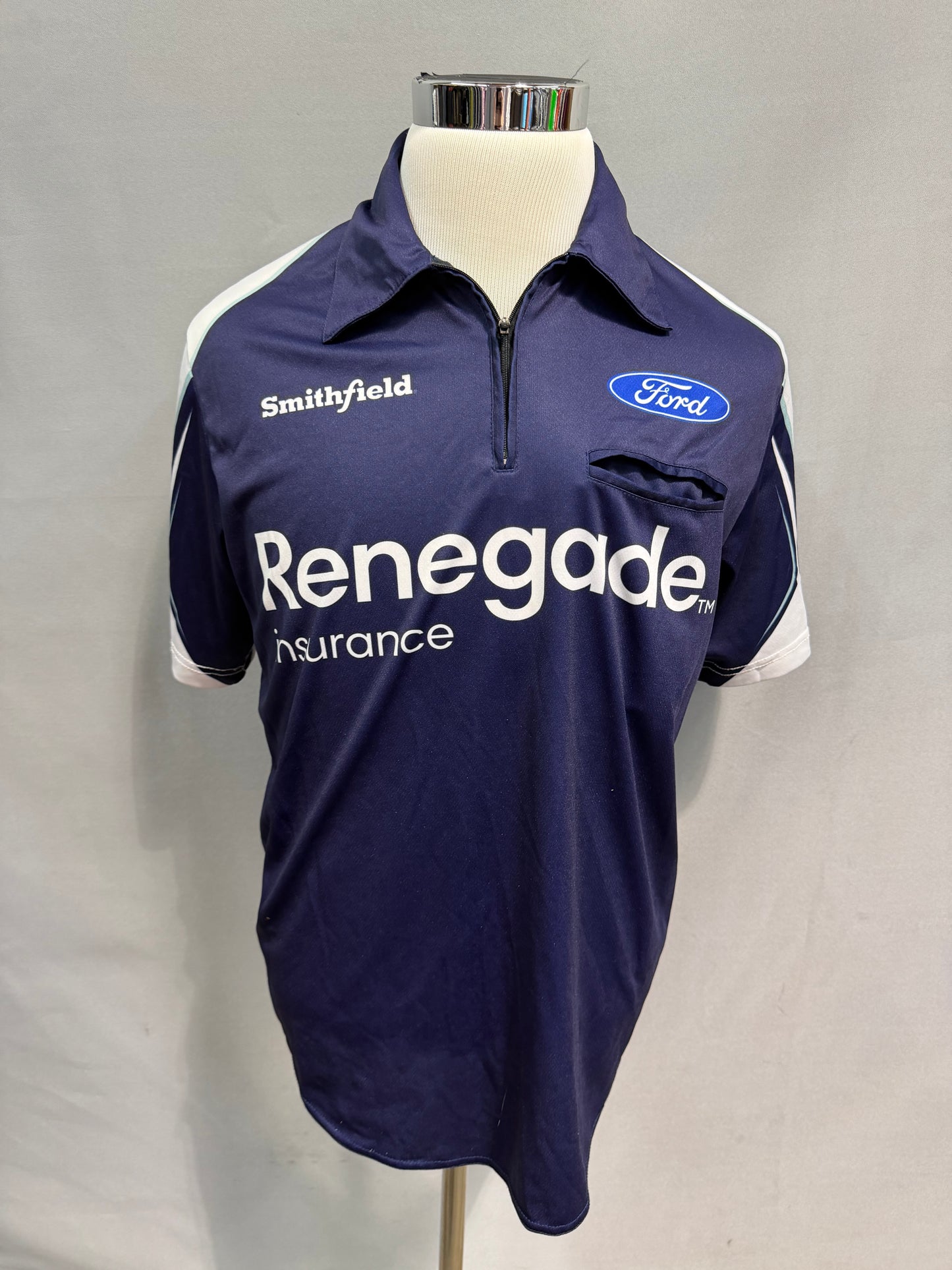 Aric Almirola #10 2022 Renegade Insurance Nascar Crew Shirt Size Small