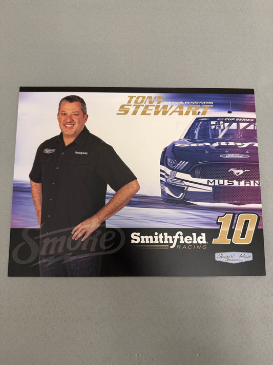 Aric Almirola Tony Stewart #10 2020 Smithfield Nascar Hero Card