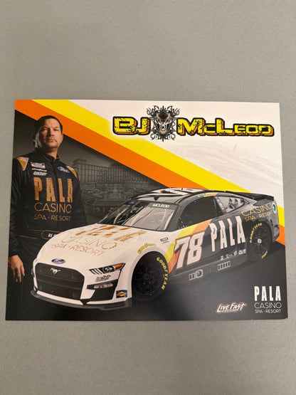 BJ McLeod #78 2022 Pala Casino Nascar Hero Card